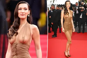 Bella Hadid makes her red carpet comeback in see-through Saint Laurent dress at Cannes Film Festival 2024