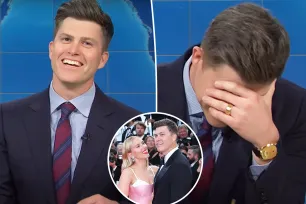 Colin Jost cracks awkward joke about wife Scarlett Johansson’s body on ‘SNL’