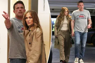 Flustered-looking Ben Affleck reunites with Jennifer Lopez amid split rumors