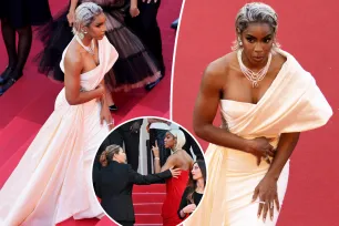 Kelly Rowland looks apprehensive as she returns to Cannes Film Festival 1 day after yelling at security guard