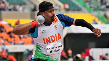 World Para Athletics: Sachin Sarjerao Khilari, an engineer, wins gold in shot put