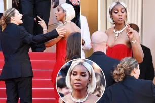 Kelly Rowland appears to scold security guard at Cannes Film Festival