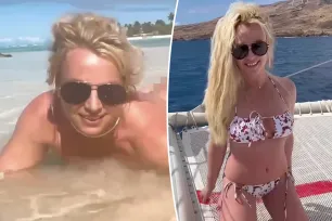 Britney Spears admits she wants butt injections as she shares video on the beach without bikini