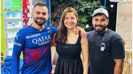 Anushka Sharma, Virat Kohli’s photo with fan after IPL match in Bengaluru goes viral