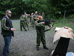 Russian Schoolboys Receive Military Training Amid Ukraine War