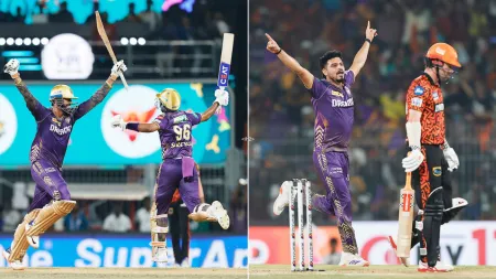 KKR defeat SRH Emotional Rollercoaster: Arora lights up the Knights sky, Rana tricks Reddy and Starc shines again in big final