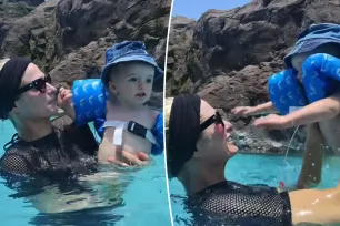 Paris Hilton sparks moms’ concerns after son wears life jacket backwards in swimming video