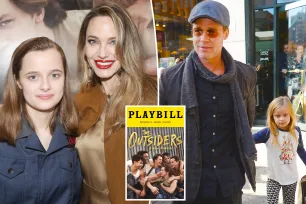 Angelina Jolie and Brad Pitt’s daughter Vivienne drops his last name in ‘The Outsiders’ Playbill