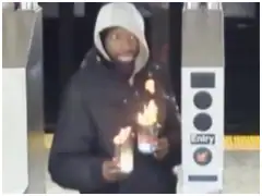 Video: In Unprovoked Attack, Man Throws Flaming Liquid On Fellow New York Subway Rider