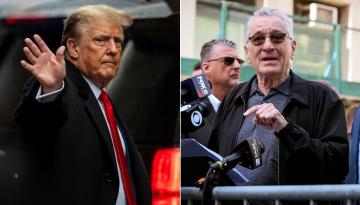 Robert De Niro calls Donald Trump a 'clown' outside trial in Joe Biden campaign message