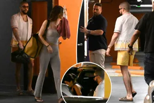 Kendall Jenner and Bad Bunny caught sneaking out of hotel after dinner date in Miami