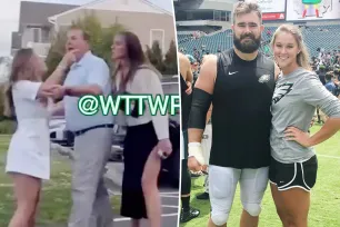 ‘Heated’ fan apologizes to Jason and Kylie Kelce after screaming match goes viral