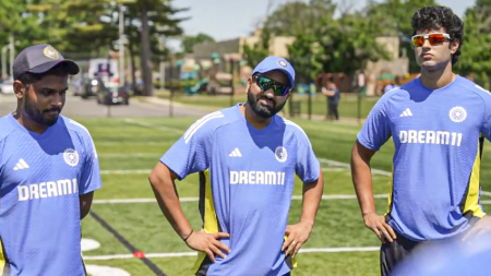 Rohit Sharma on newly-constructed stadium in Nassau County: ‘We’re looking to understand the conditions’