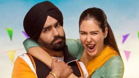 ‘It is about two worlds’: Sonam Bajwa, Ammy Virk talk about their film Kudi Haryane Val Di