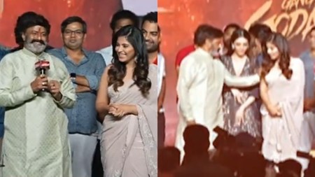 Anjali shares viral video of Nandamuri Balakrishna shoving her, thanks him anyway: ‘Wonderful to share the stage’