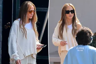 Jennifer Lopez appears somber leaving dance studio after canceling tour to be with ‘children, family and close friends’