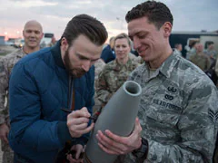 Actor Chris Evans Clarifies He Did Not Sign Israeli Bomb As Pic Goes Viral