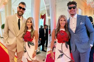 Chiefs heiress Ava Hunt poses with Travis Kelce, Patrick Mahomes at White House after high school graduation