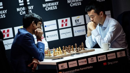 Norway Chess: Ding Liren manages to hold Praggnanandhaa to draw as chess world rallies around world champion