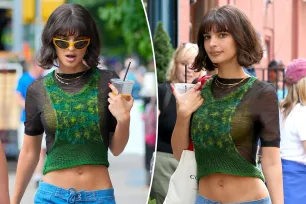 Emily Ratajkowski switches up her style for cameo in Lena Dunham series ‘Too Much’