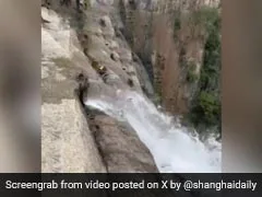 Watch: China's Highest Waterfall Gets Little Help From A Pipe