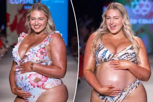 Iskra Lawrence blasts body-shamers after walking Miami Swim Week while six months pregnant: ‘In disbelief’