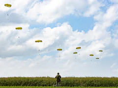 British Paratroopers Passports Checked Moments After D-Day Drop In France