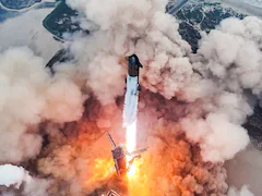 Massive SpaceX Starship Rocket Returns To Earth, Makes Soft Landing In Ocean