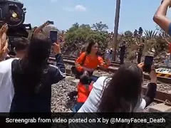 On Camera, Woman Struck Dead By Train In Mexico While Taking Selfie