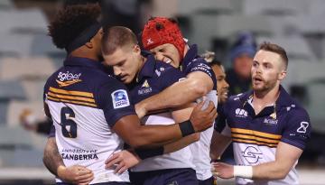 Super Rugby Pacific: ACT Brumbies keep Aussie hopes alive with quarter-final win over Highlanders at Canberra