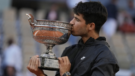 French Open: Carlos Alcaraz wins his third Slam at age of 21; matches Murray, Wawrinka in career slams