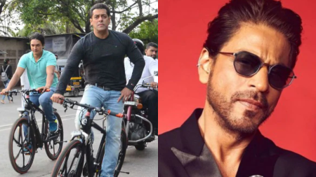 When Salman Khan cycled past Shah Rukh Khan’s Mannat and yelled his name. Watch