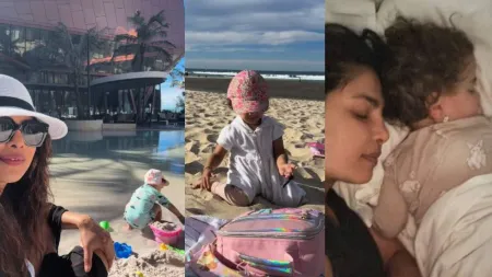 Priyanka Chopra, daughter Malti Marie enjoy a nap together, chase the waves: ‘Sundays like this’