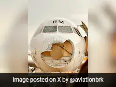 Austrian Airlines Plane Suffers Major Damage To Nose, Cockpit Windows Due To Hailstorm