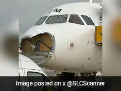 Hailstorm Damages Nose, Cockpit Windows Of Austrian Airline Plane