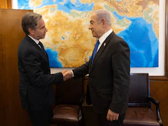 Back In Mideast To Push Gaza Truce Talks, Blinken Meets Netanyahu