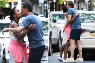 Andrew Shue kisses Marilee Fiebig and grabs her butt in first PDA photos since shocking dating news