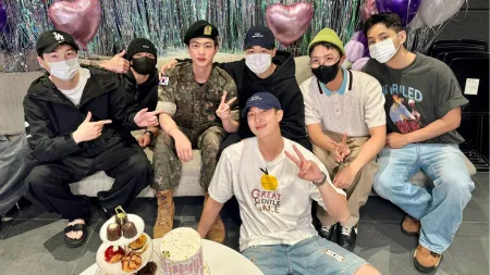 BTS’ Jin breaks down at his military discharge, has emotional reunion with J-hope, RM, V, Jungkook and Jimin. Watch