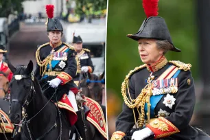 Princess Anne nearly loses control of her horse during Trooping the Colour