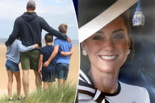 Kate Middleton takes new photo of Prince William and kids at the beach for Father’s Day: ‘We love you, Papa’