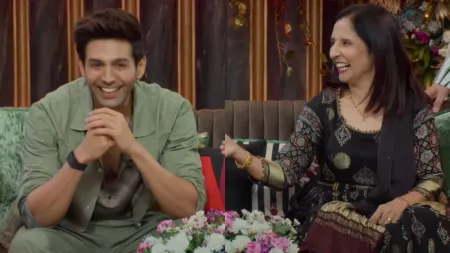 The Great Indian Kapil Show Season Finale: Kartik Aaryan’s mother hunts for ‘doctor bahu’, says actor ‘spends too much’. Watch