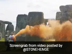 Watch: 2 Arrested For Spraying Orange Substance On Stonehenge In UK