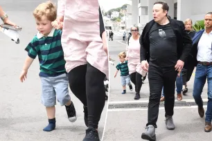 Elon Musk’s 3-year-old son, X AE A-XII, adorably loses shoe in Cannes