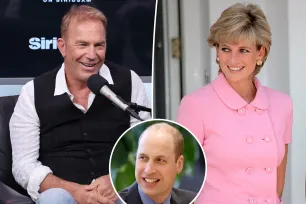 Kevin Costner claims Princess Diana ‘fancied’ him, according to Prince William