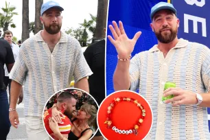 Travis Kelce’s Cannes Lions friendship bracelet has a sweet shoutout to Taylor Swift