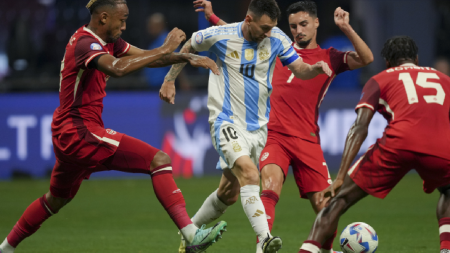 Lionel Messi proves he can make magic even on ‘springboard of a pitch’ as Argentina win Copa America clash