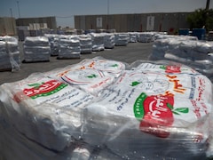 Food Piles Up At Gaza Crossing As Aid Agencies Say Unable To Work