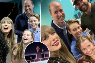 Prince William dances to ‘Shake It Off’ at Taylor Swift’s Eras Tour in London with Prince George, Princess Charlotte