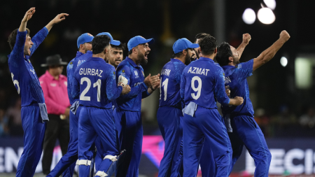 Afghanistan defeat Australia in Super 8 clash at T20 World Cup as Pat Cummins hat-trick goes in vain