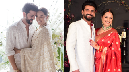 Inside Zaheer Iqbal-Sonakshi Sinha wedding: Zaheer kisses his bride, touches Shatrughan Sinha and Poonam Sinha’s feet. Watch